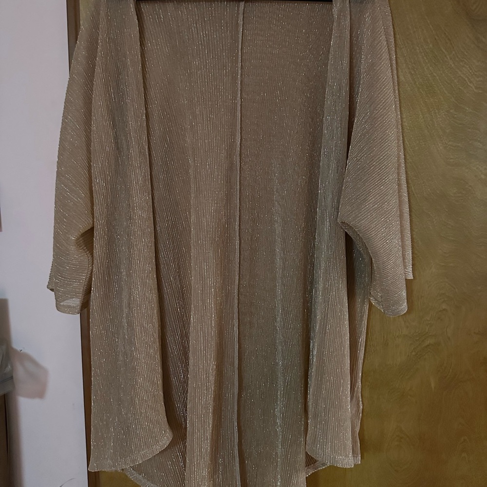 LuLaRoe Metallic Gold Cardigan